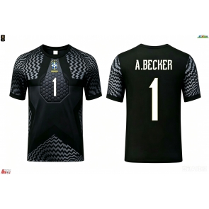 Brasil Alisson Becker #1 Portero Primera Equipación Mundial 2026 Manga Corta